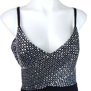 Caché Vintage Sequined Backless Dress